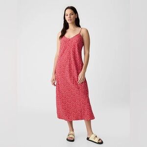 GAP Red Floral Maxi Dress XS | Effortless Summer Sundress